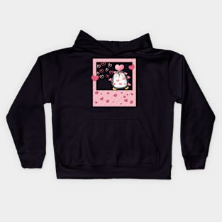 Cute animal valentine's day Kids Hoodie